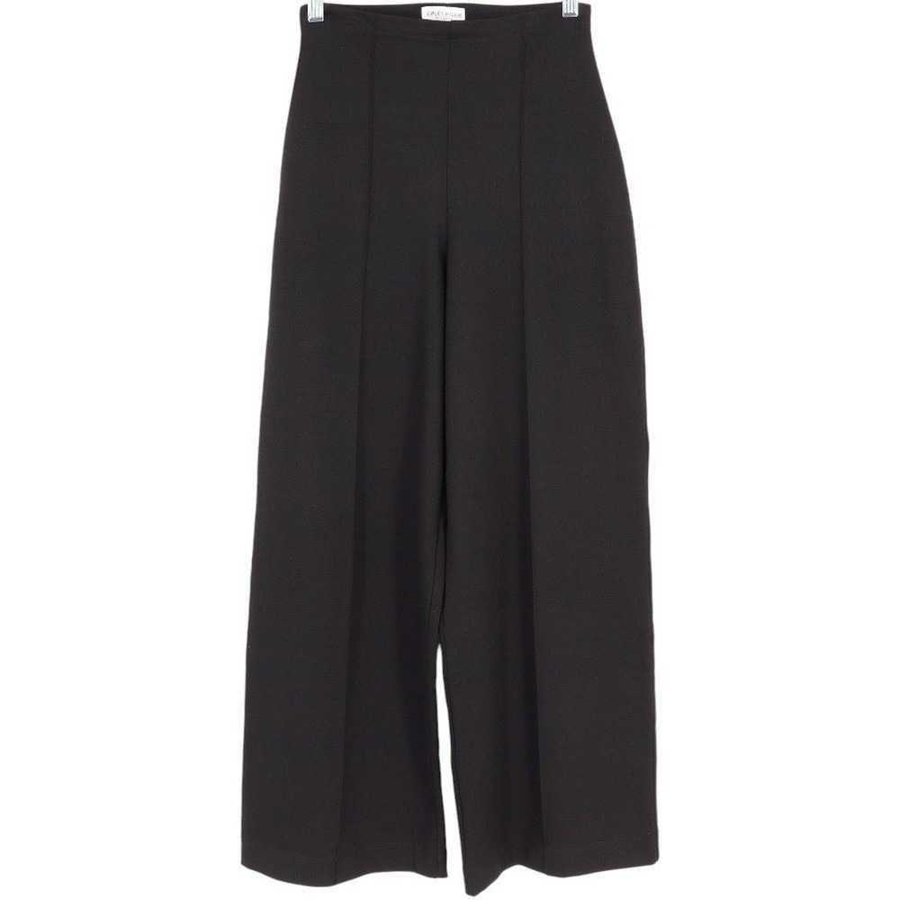 Ripley Rader Women's Black Ponte Knit Wide Leg High Waist Pants Size 3 M Stretch